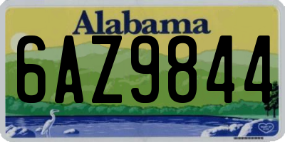 AL license plate 6AZ9844