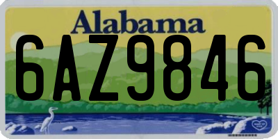 AL license plate 6AZ9846