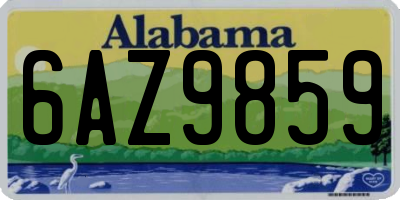 AL license plate 6AZ9859