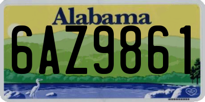 AL license plate 6AZ9861