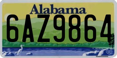 AL license plate 6AZ9864