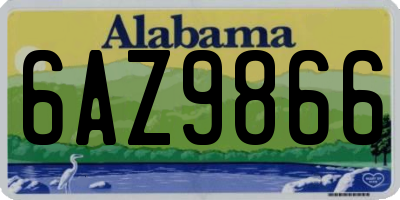 AL license plate 6AZ9866