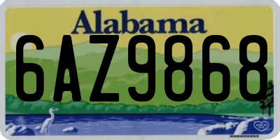 AL license plate 6AZ9868
