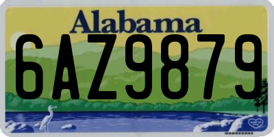 AL license plate 6AZ9879