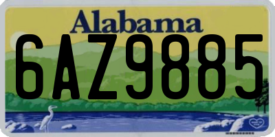 AL license plate 6AZ9885