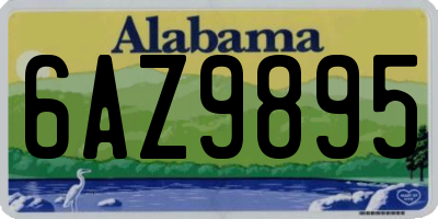 AL license plate 6AZ9895