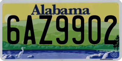 AL license plate 6AZ9902