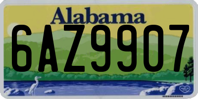 AL license plate 6AZ9907