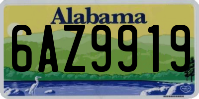 AL license plate 6AZ9919