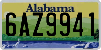 AL license plate 6AZ9941
