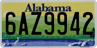 AL license plate 6AZ9942