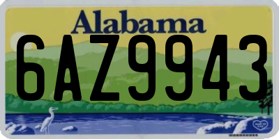 AL license plate 6AZ9943