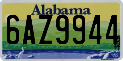 AL license plate 6AZ9944