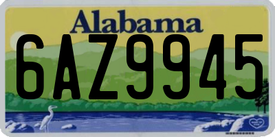 AL license plate 6AZ9945