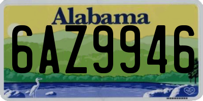 AL license plate 6AZ9946