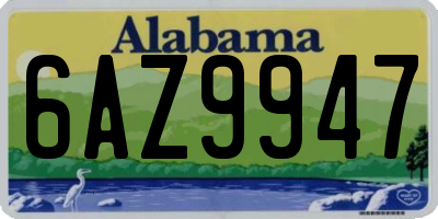 AL license plate 6AZ9947