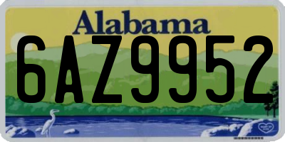 AL license plate 6AZ9952