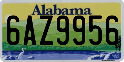 AL license plate 6AZ9956