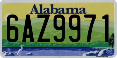 AL license plate 6AZ9971