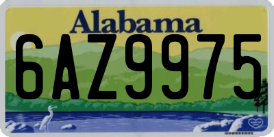 AL license plate 6AZ9975