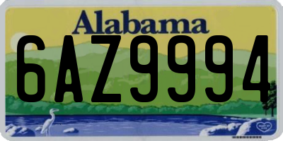 AL license plate 6AZ9994