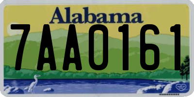 AL license plate 7AA0161