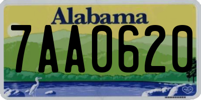 AL license plate 7AA0620