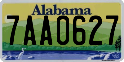 AL license plate 7AA0627