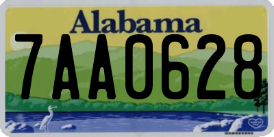 AL license plate 7AA0628