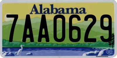 AL license plate 7AA0629