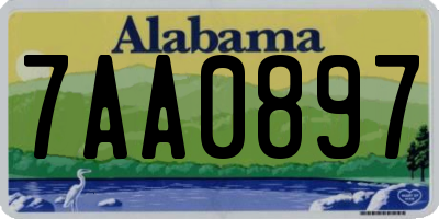 AL license plate 7AA0897