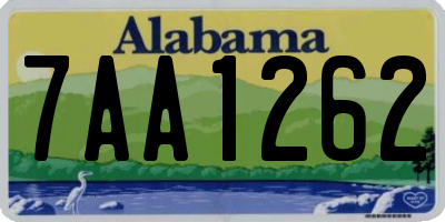 AL license plate 7AA1262