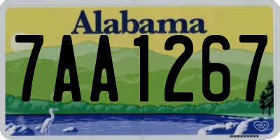 AL license plate 7AA1267