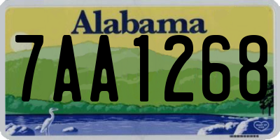 AL license plate 7AA1268