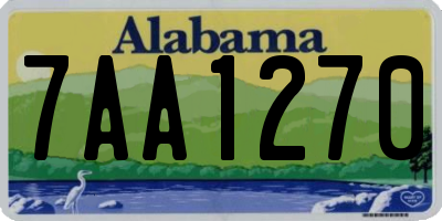 AL license plate 7AA1270