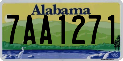 AL license plate 7AA1271