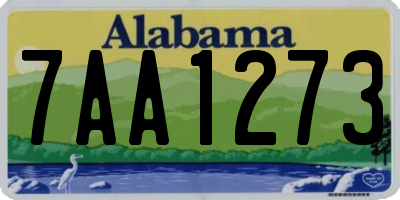 AL license plate 7AA1273