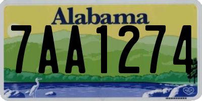 AL license plate 7AA1274