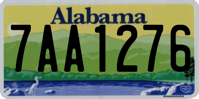 AL license plate 7AA1276