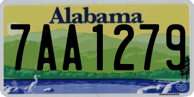 AL license plate 7AA1279