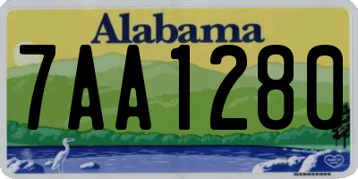 AL license plate 7AA1280