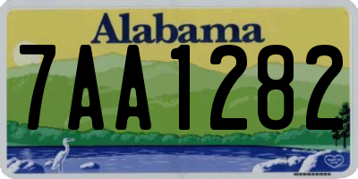 AL license plate 7AA1282