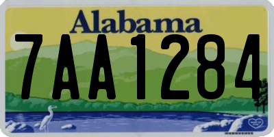 AL license plate 7AA1284