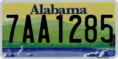 AL license plate 7AA1285