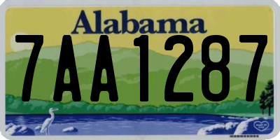 AL license plate 7AA1287