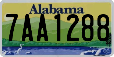 AL license plate 7AA1288