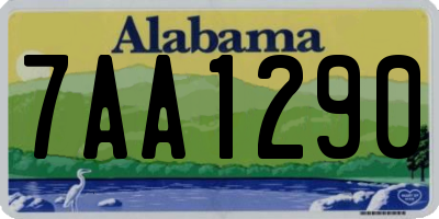AL license plate 7AA1290