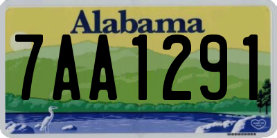 AL license plate 7AA1291