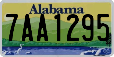 AL license plate 7AA1295