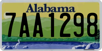 AL license plate 7AA1298